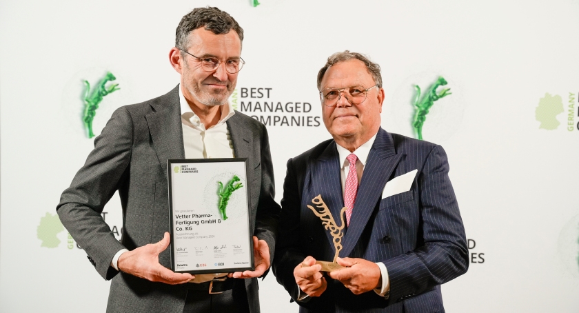 Vetter Achieves Platinum Status as a Best Managed Company